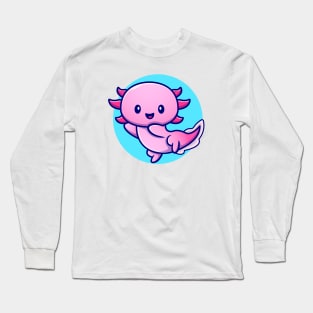 Cute Axolotl Long Sleeve T-Shirt